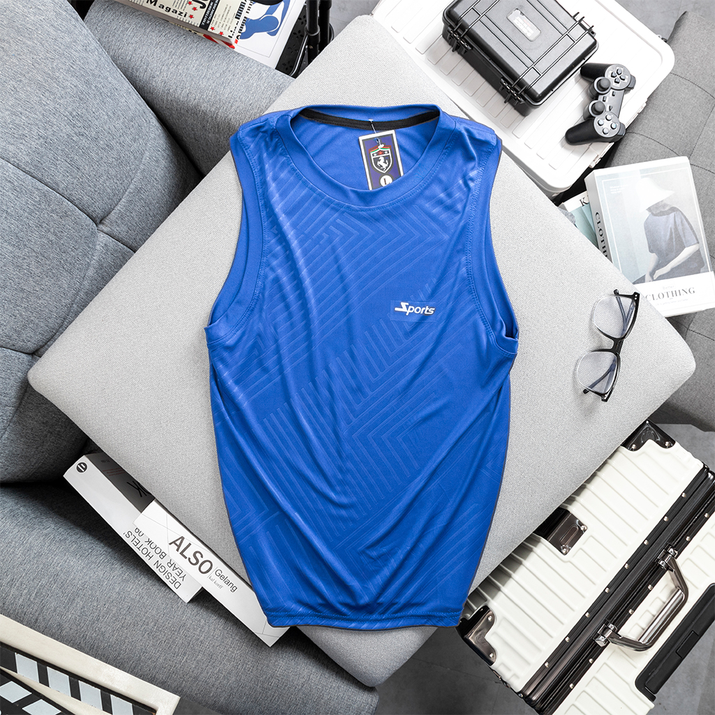 Áo ba lỗ nam tanktop vải mát lạnh co giãn chất đẹp 4 chiều
