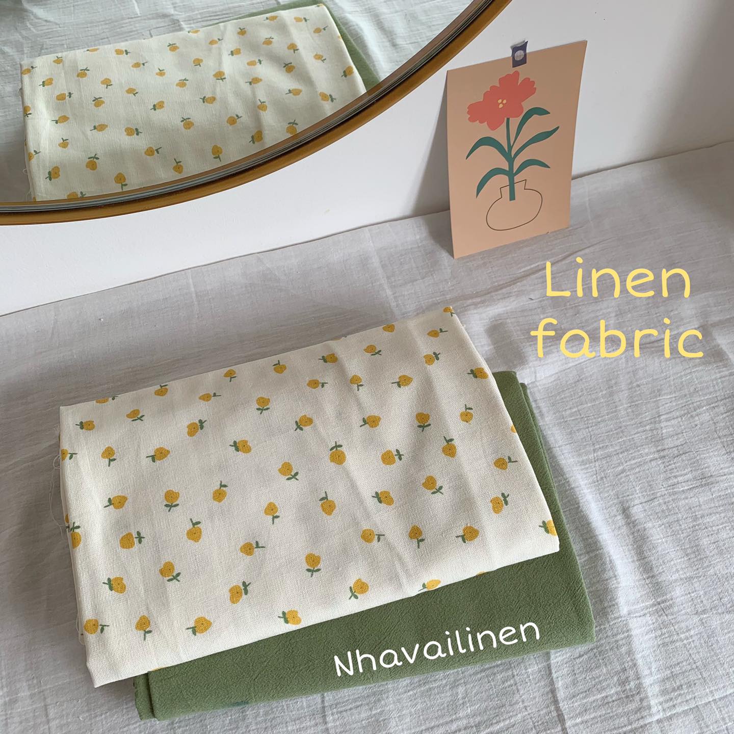 [HCM]Linen bột in quả lê