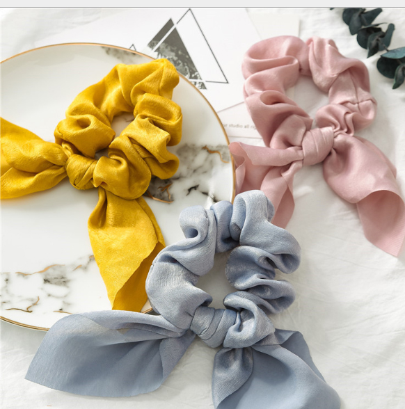 Dây buộc tóc Scrunchies lụa mềm siêu đẹp HD52 (Chọn mầu)