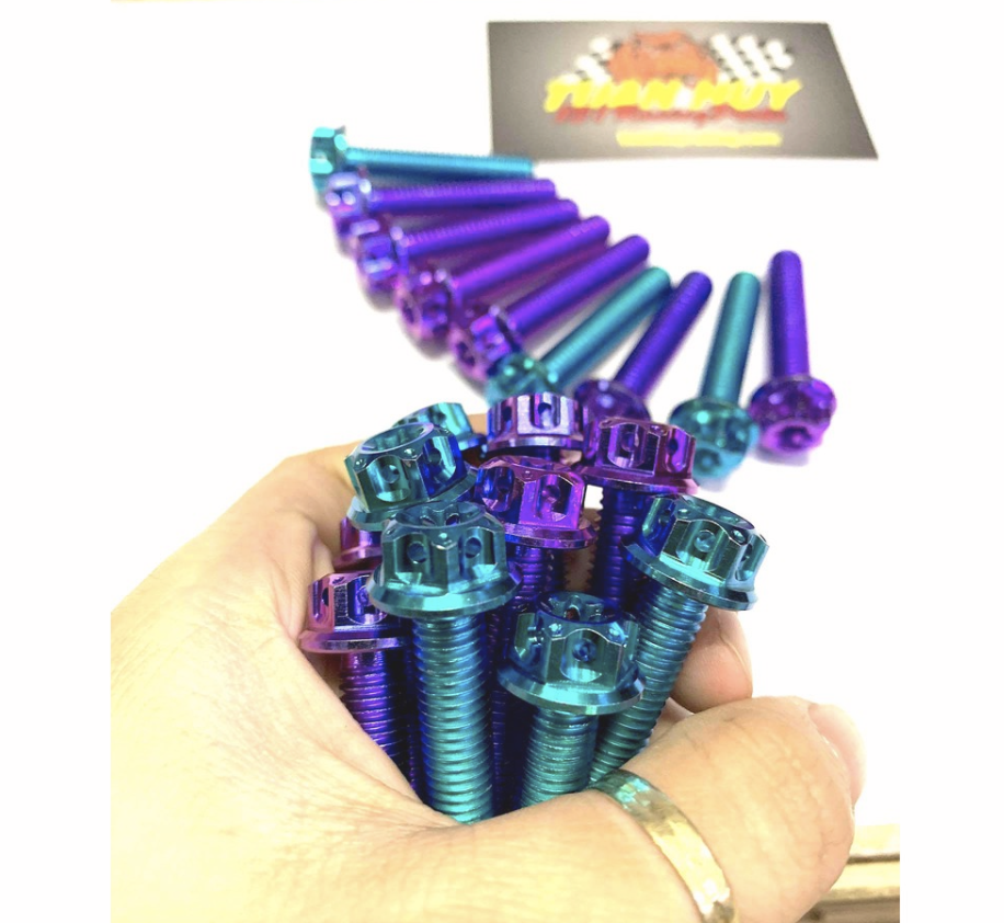 (Mẫu Sala Pro) Ốc Titan Gr5 8li15 8li20 8li25 8li30 8li40 8li50 8li60 đầu Salaza Probolt