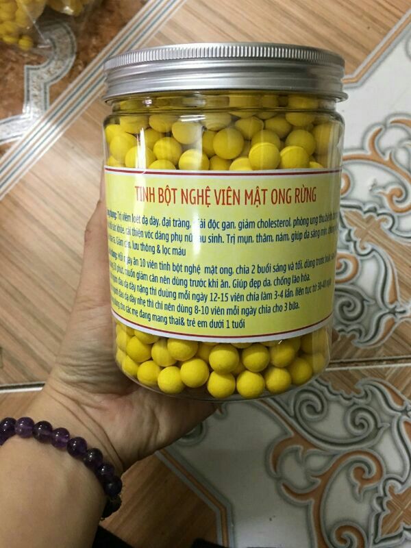 500g viên tinh bột nghệ mật ong