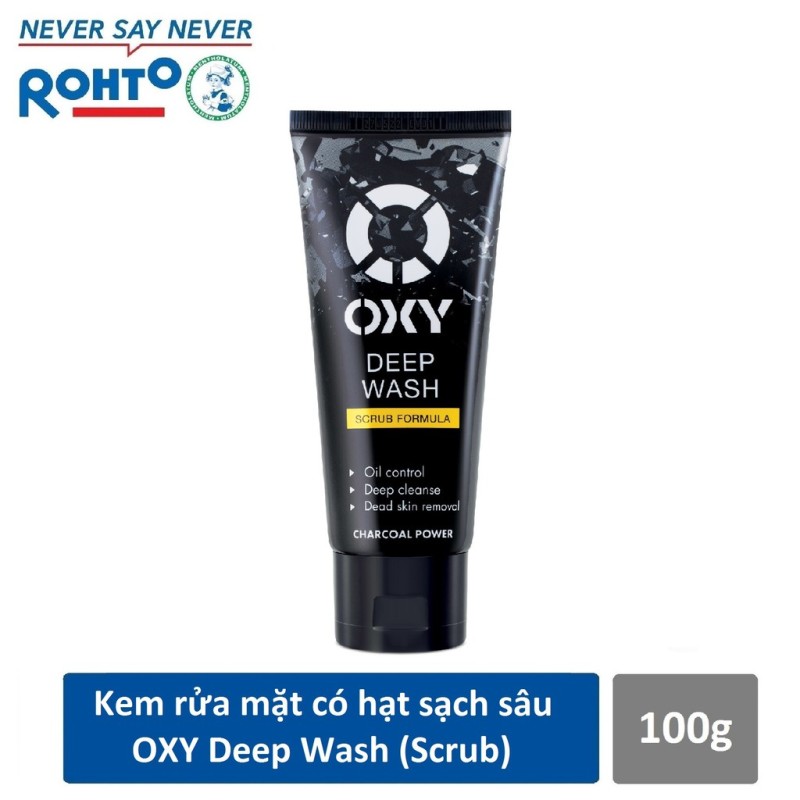 01 tuýp Gel Kiểm Soát nhờn, kháng khuẩn OXY đen 100g