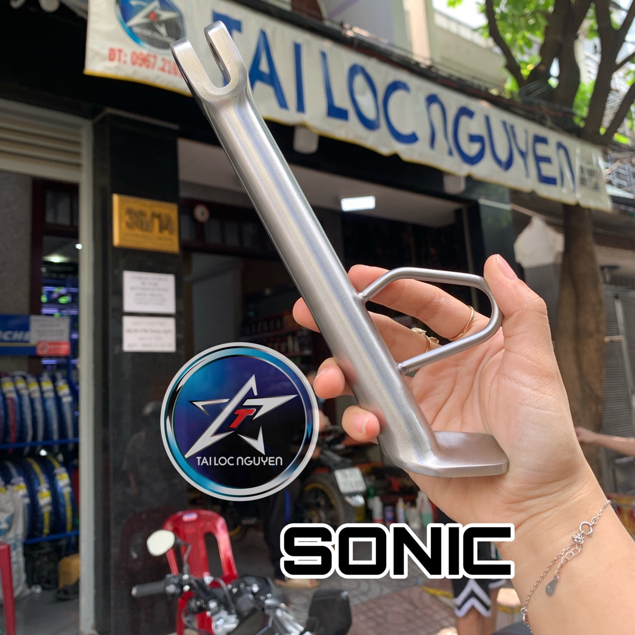 [HCM]CHÂN CHỐNG INOX CNC XE MÁY CÁC LOẠI