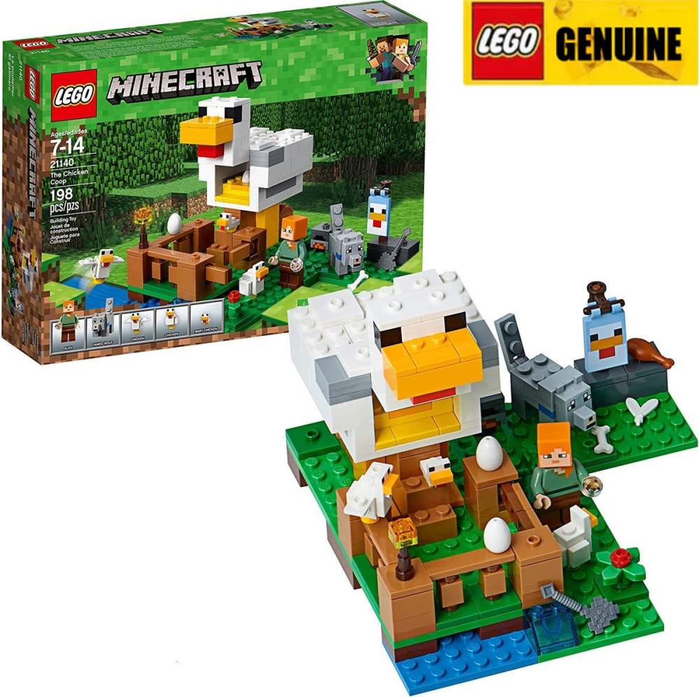 100 ORIGINAL LEGO Minecraft The Chicken Coop Building Block Set 21140 198 pieces Genuine GuaranteeEducational toys High end toys Genuine Lego Lazada PH