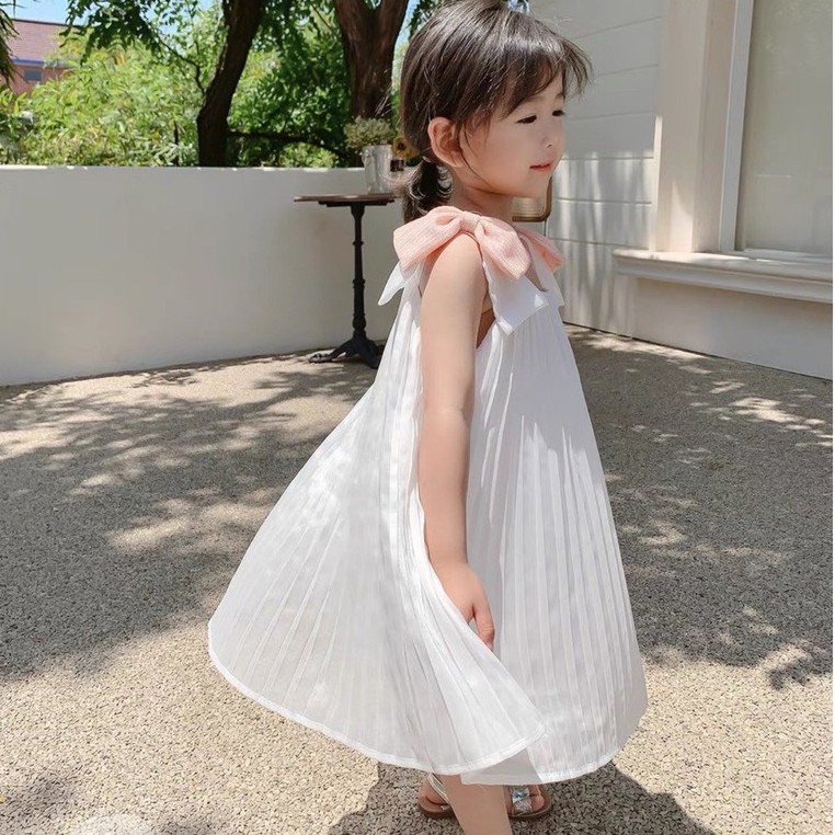 Váy xếp li 2 lớp cho bé gái