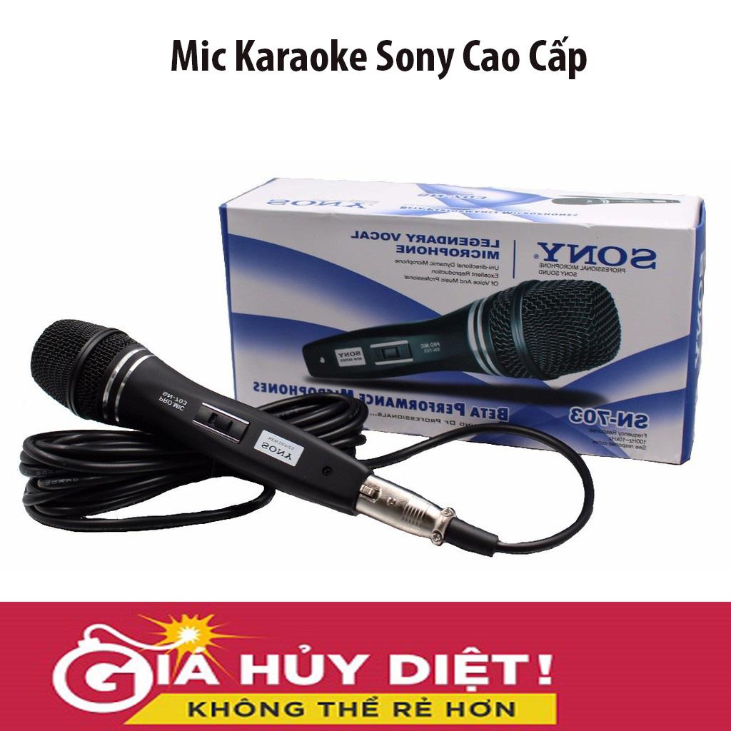 Micro karaoke có dây cao cấp, mic hát karaoke, micro karaoke có dây loại nào tốt , ban mic hat karaoke, mic karaoke sony nhật bản, cho bạn hát ca tự tin không lo bị hú hay rè, thích hợp với tất cả loại loa karaoke