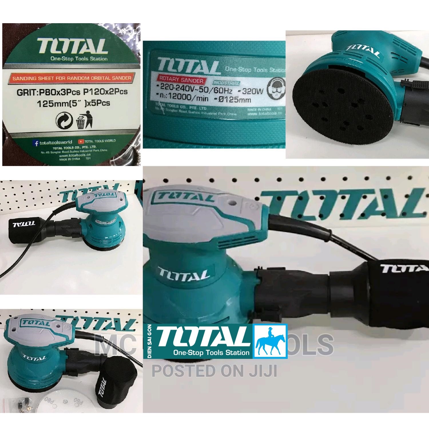 Máy chà nhám tròn 125mm 320W Total TF2031256
