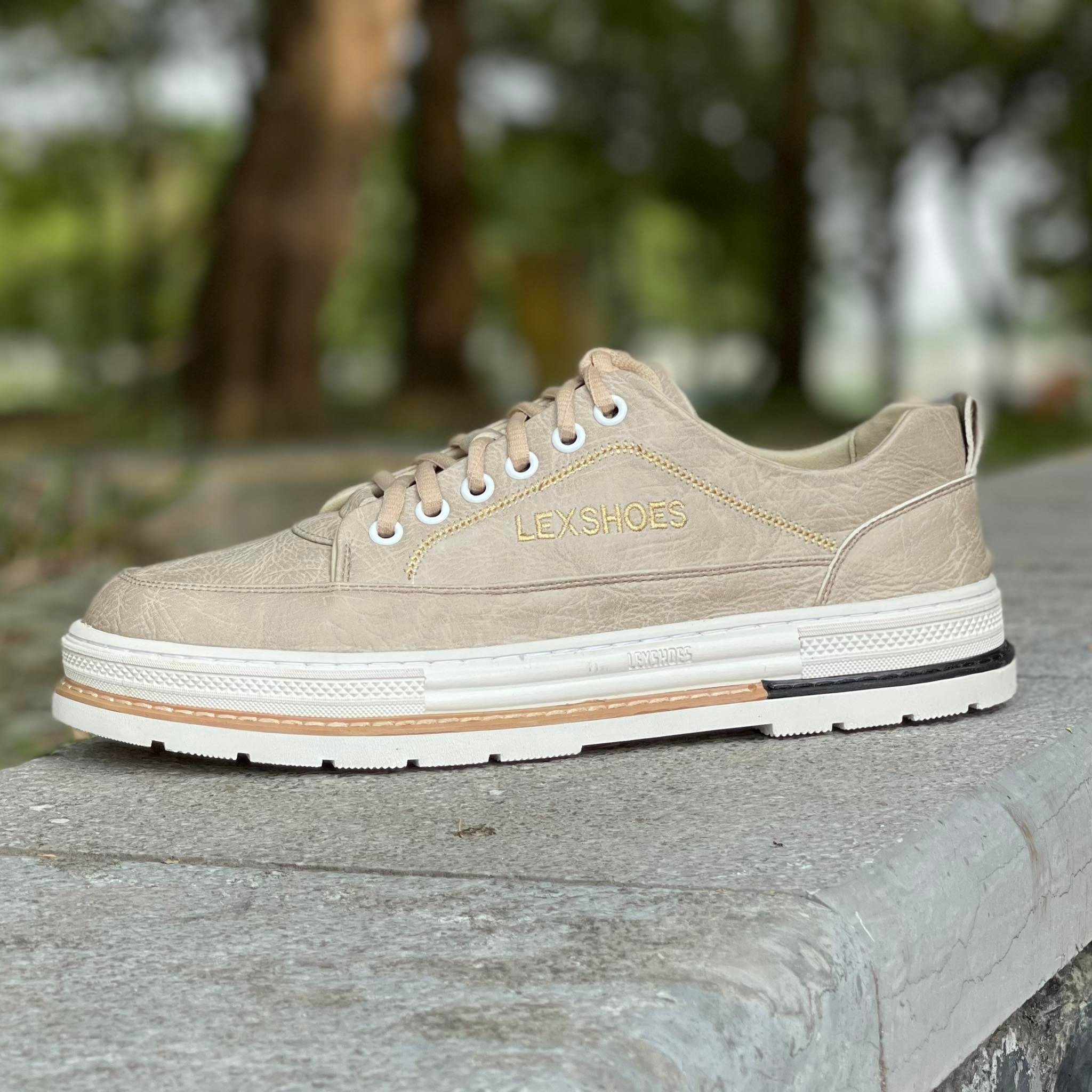 Giày da bò tăng chiều cao 6cm-Mã Lex09
