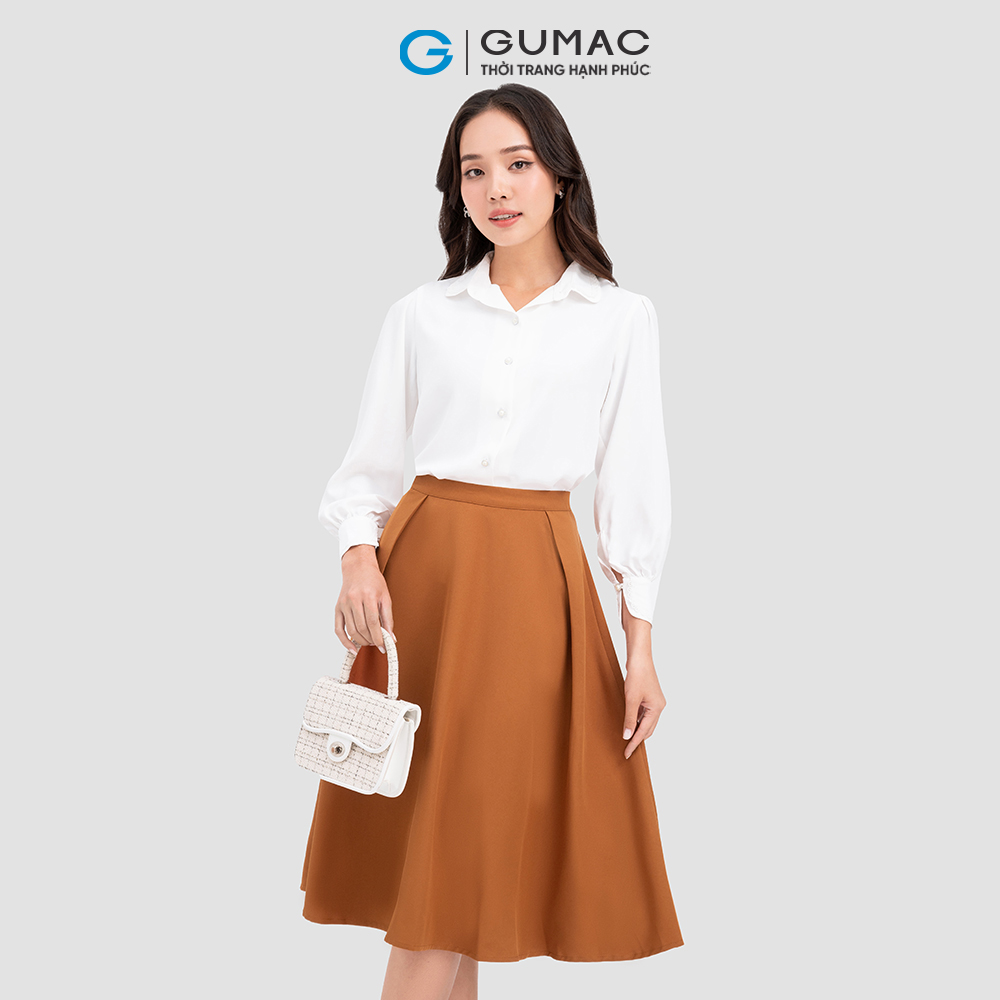 Áo kiểu phối ren thời trang GUMAC AC10075