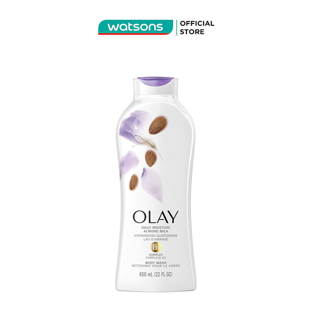 Sữa Tắm Olay Hydrating Clean Almond Milk 650ml