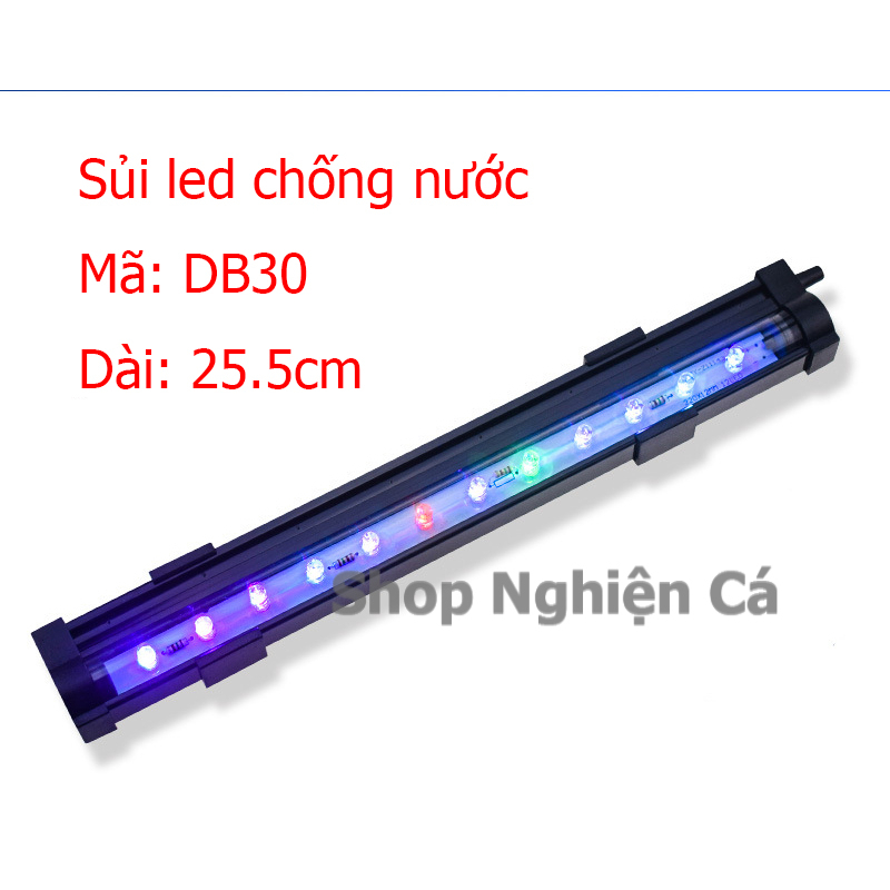 Thanh sủi kết hợp đèn led đổi màu trang trí bể cá cảnh