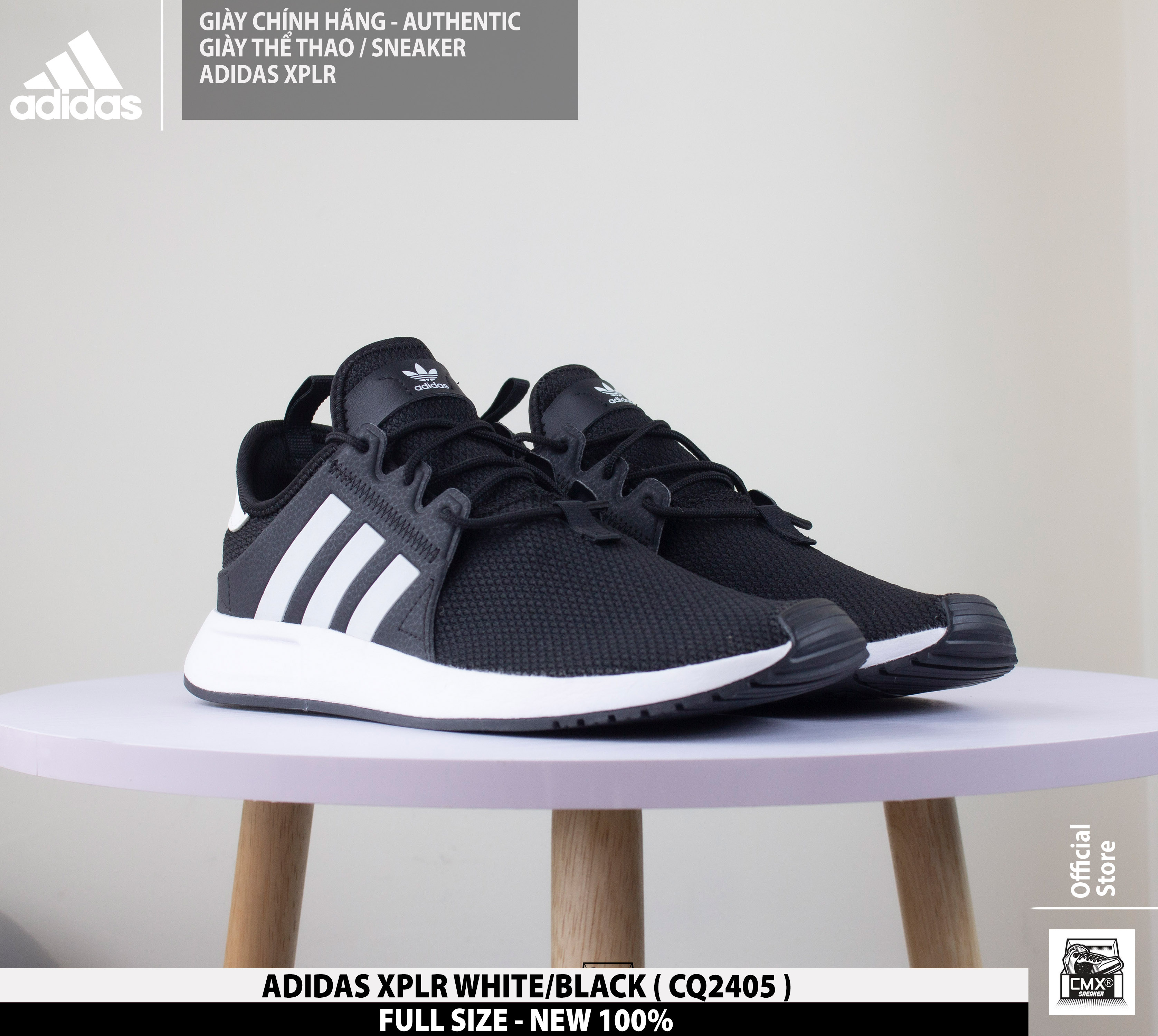 😘 [ HÀNG CHÍNH HÃNG CÓ SẴN ] Giày Adidas XPLR BLACK/WHITE & BLACK/WHITE/RED ( CQ2405 - BY9262 ) - REAL AUTHENTIC 100%