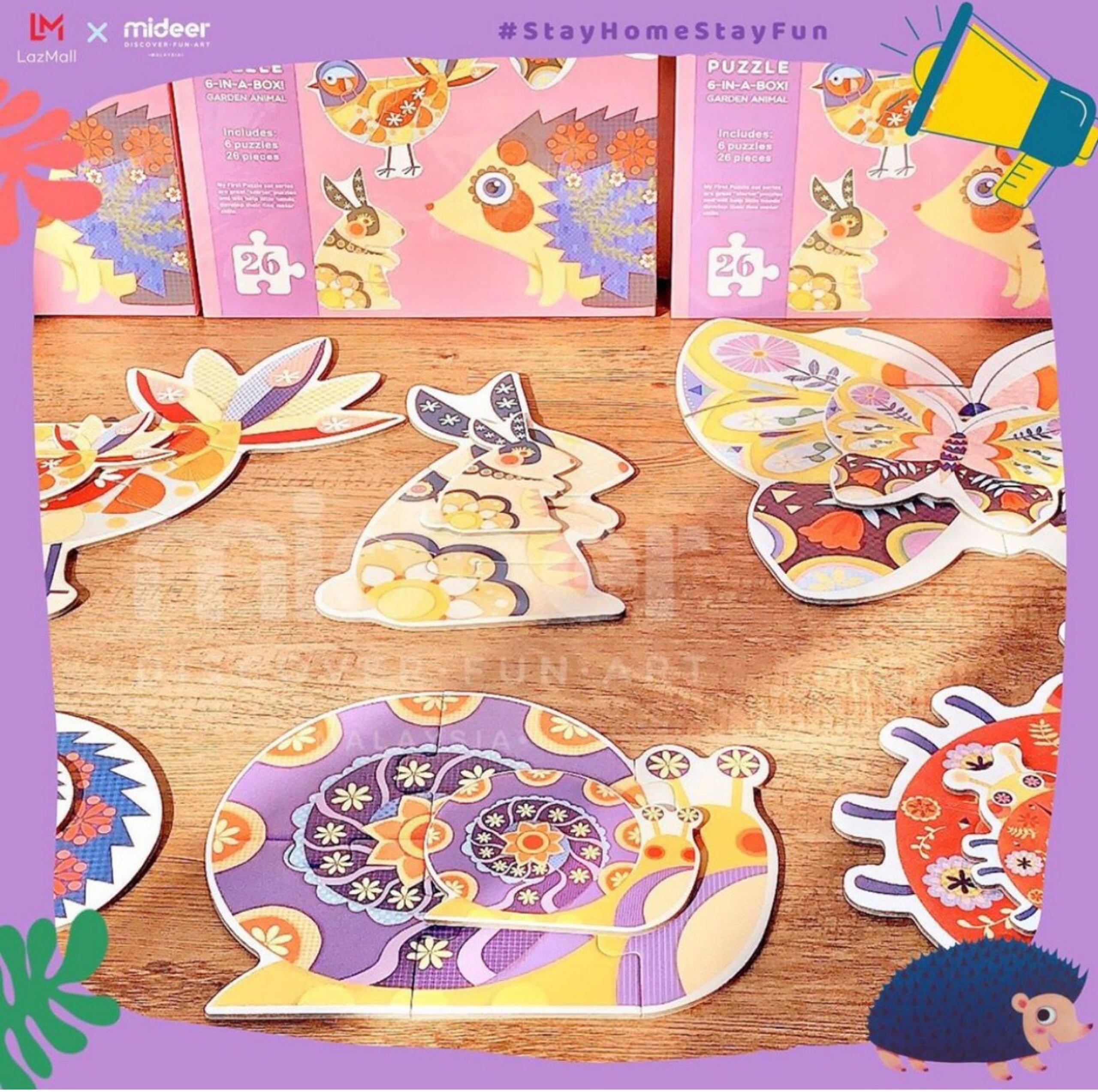 [SIÊU PHẨM] Bộ xếp hình đầu đời cho bé - MY FIRST PUZZLE - MIDEER