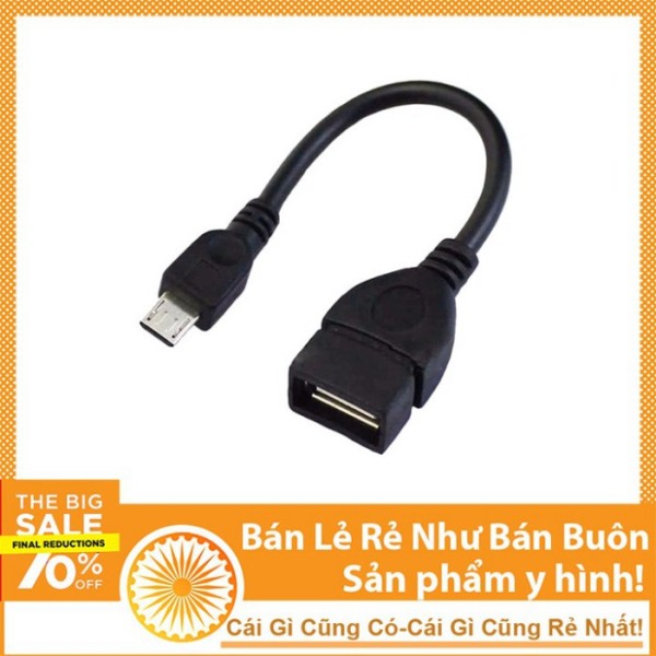 Bảng giá CÁP OTG 10CM - Dây USB A Cái Micro USB Giá Rẻ Phong Vũ