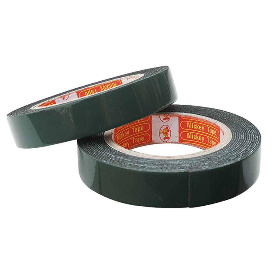 Băng keo 2 mặt xanh đen, đỏ đen 2f4