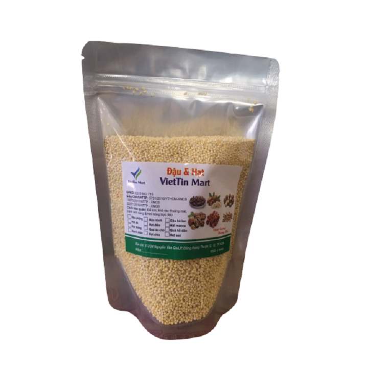 [HCM]Hạt kê vàng hữu cơ đã bóc vỏ - 500g