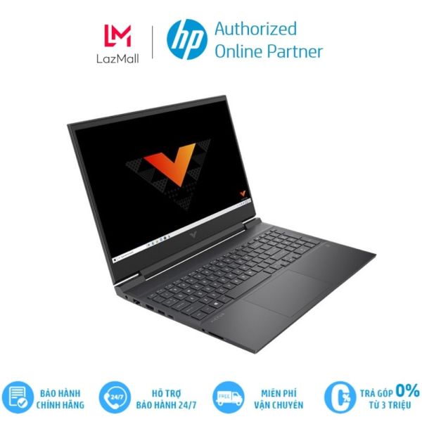 Laptop máy tính xách tay HP VICTUS 16-e0179AX 4R0V0PA (R5-5600H/ 8GB/ 512GB SSD/ 16.1FHD, 144Hz/ RTX3050 TI 4GB/ Win 10/ Black)Hàng chính hãng