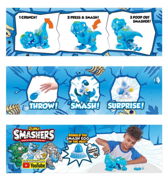 [HCM]Khủng long smasher ice rex mẫu mới