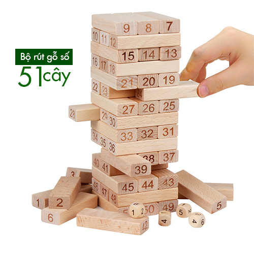 Bộ đồ chơi rút gỗ cho bé loại lớn