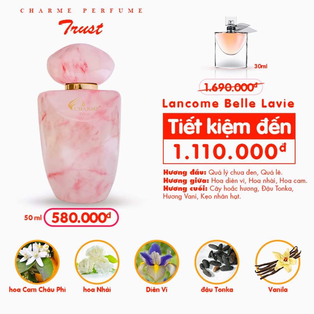 NƯỚC HOA NỮ TRUST 50ML - EDP