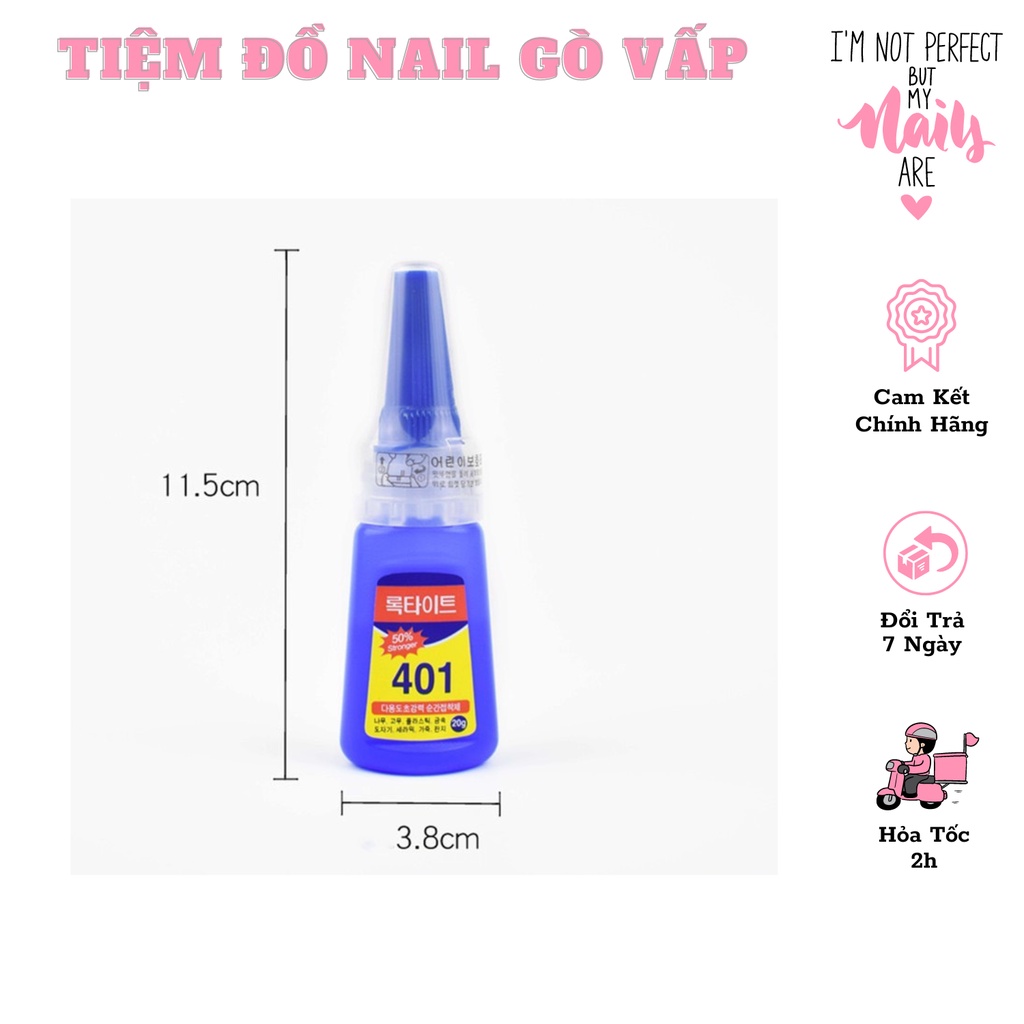 Keo dán móng, keo đính đá 401
