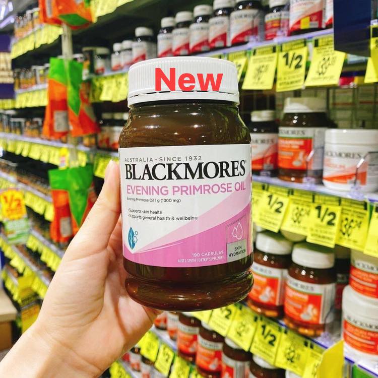 Tinh dầu hoa anh thảo Evening Primrose Oil Blackmores, lọ 190 viên