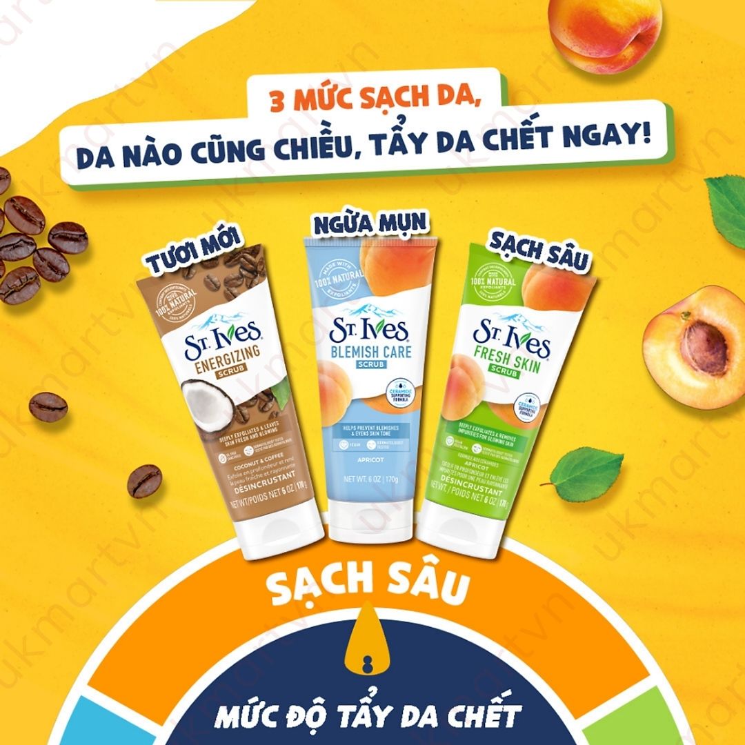 Sữa rửa mặt tẩy tế bào da chết St.Ives