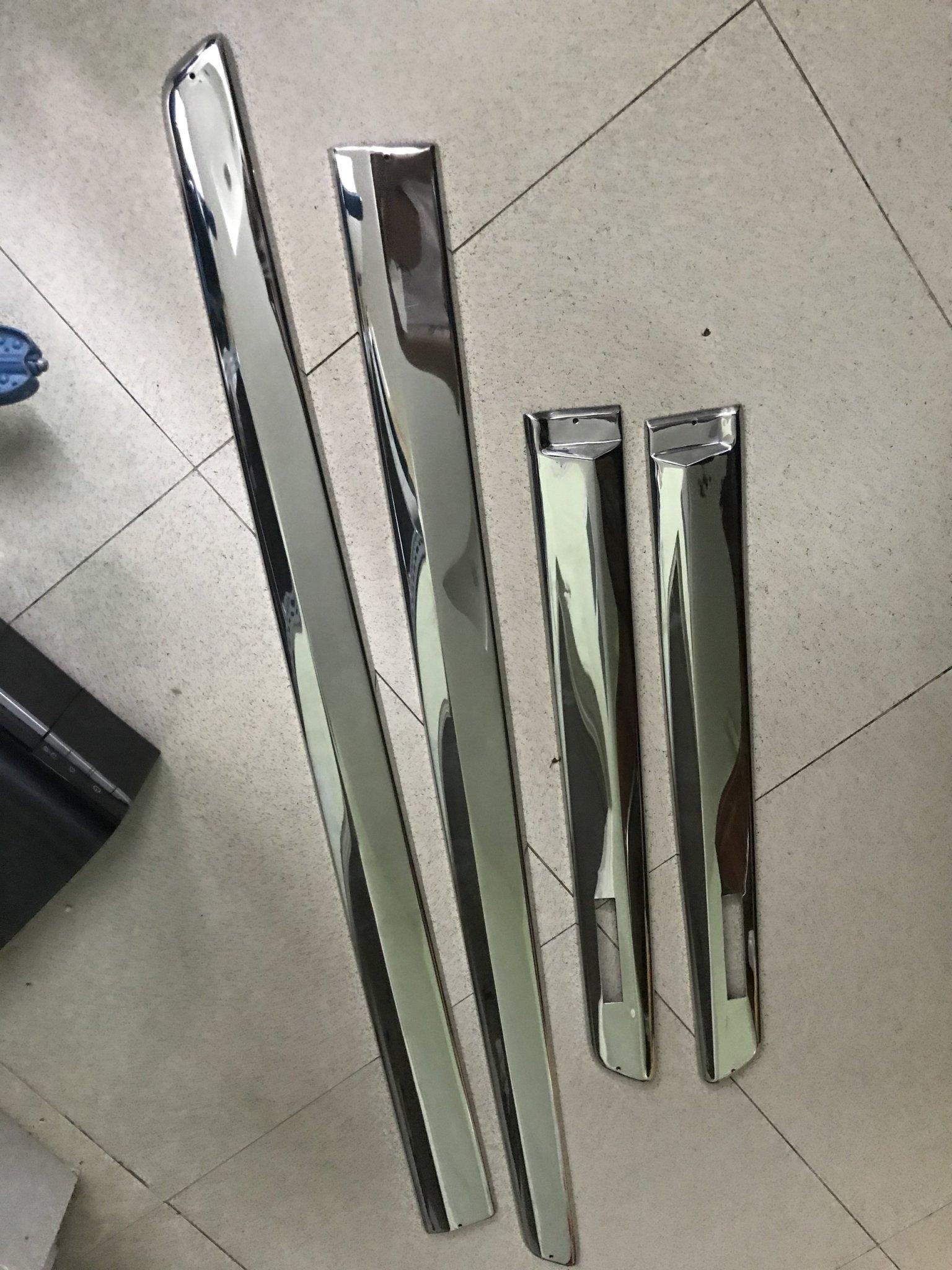 Bộ 4 Ốp nẹp sườn INOX xe Spark 2007-2011 ( phom cũ), Matiz 3