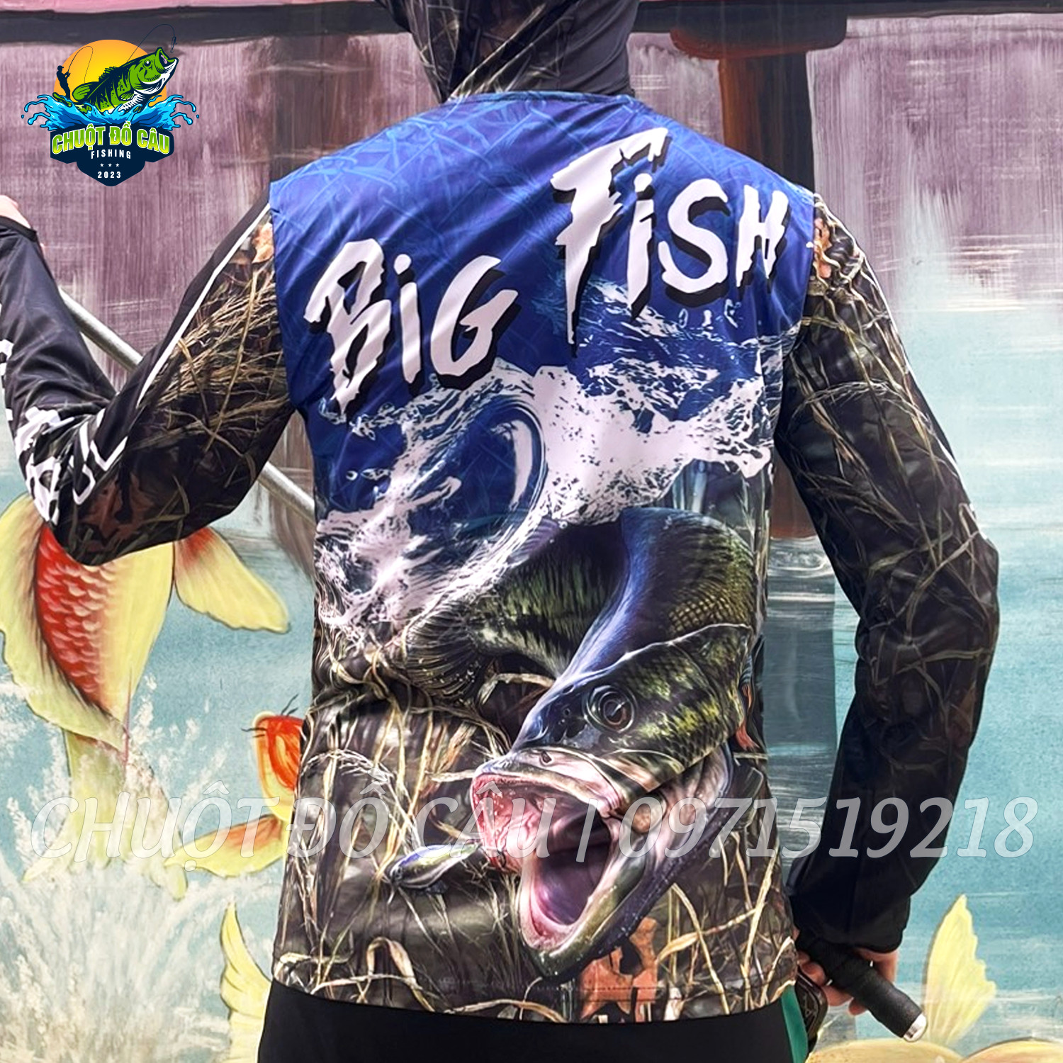 Áo khoác câu cá chống nắng Big Fish