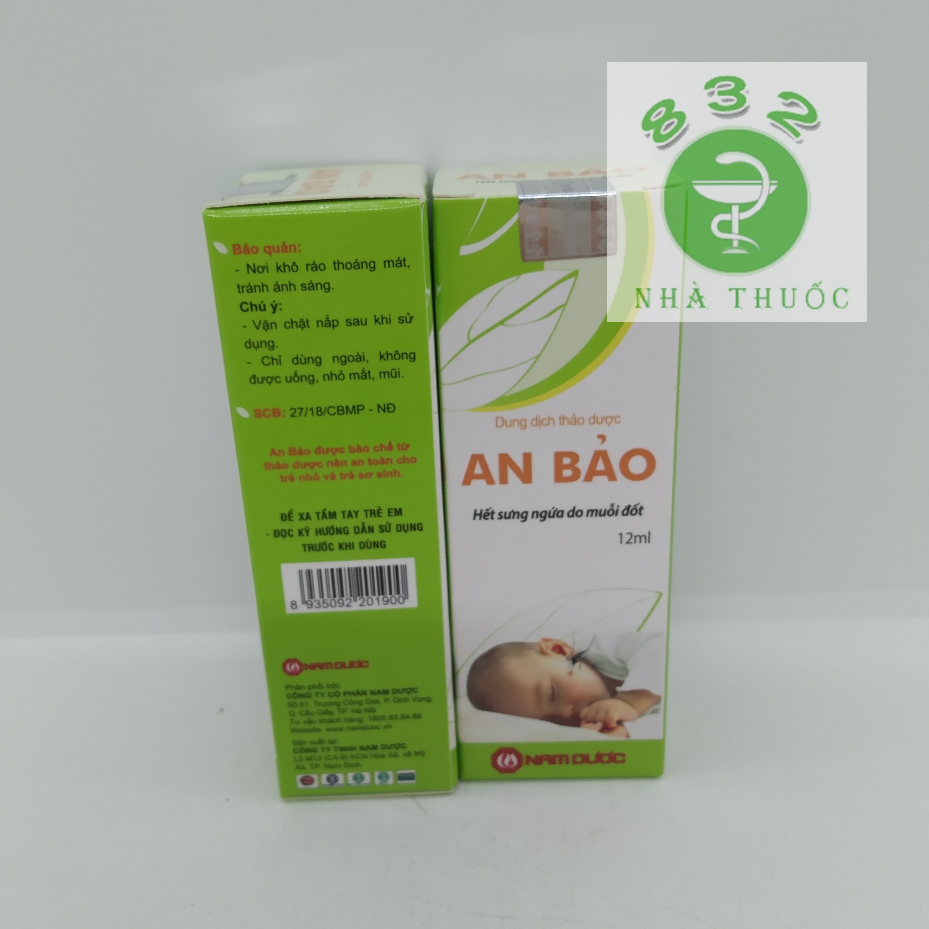 Dung dịch thảo dược bôi muỗi đốt AN BẢO chai 12ml
