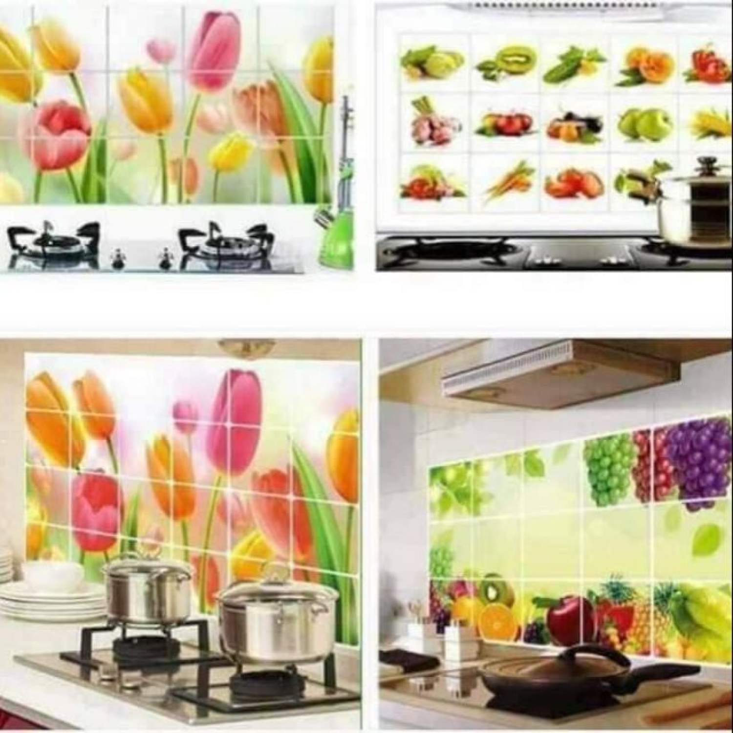 Tranh Dán Bếp Chống Dầu Mỡ kt45*75cm, 60*90cm ( Có Bán Sỉ )