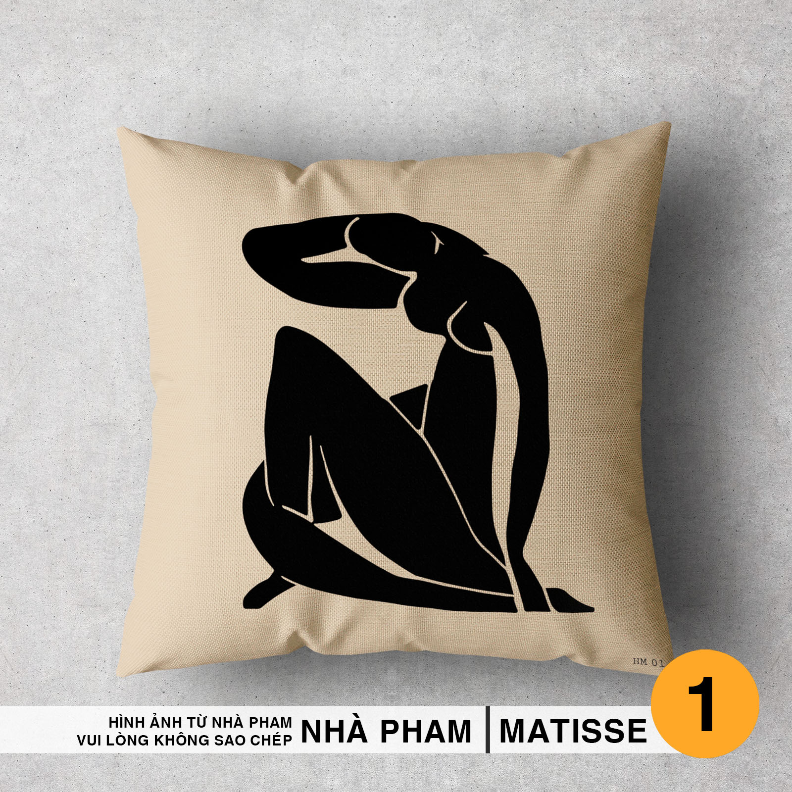 VỎ GỐI TRANG TRÍ SOFA HENRI MATISSE (No01 - No20) (45x45cm)