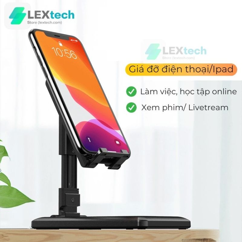 Giá đỡ điện thoại để bàn, giá đỡ điện thoại ipad đa năng chắc chắn, học online, livestream nhỏ gọn có thể gấp lại dễ dàng mang theo-Lextech Store