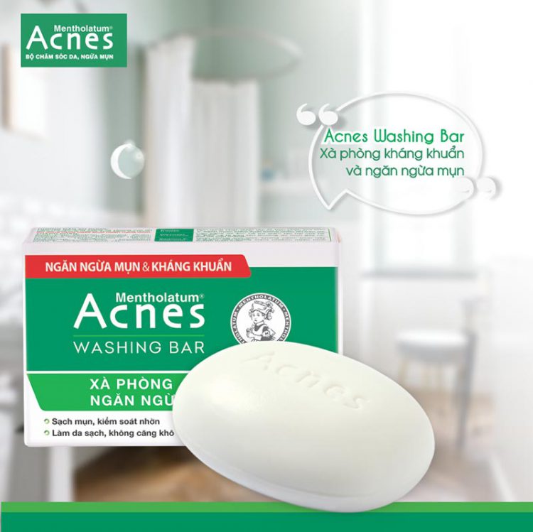 [HCM]Acnes Washing Bar – Xà phòng kháng khuẩn và ngăn ngừa mụn