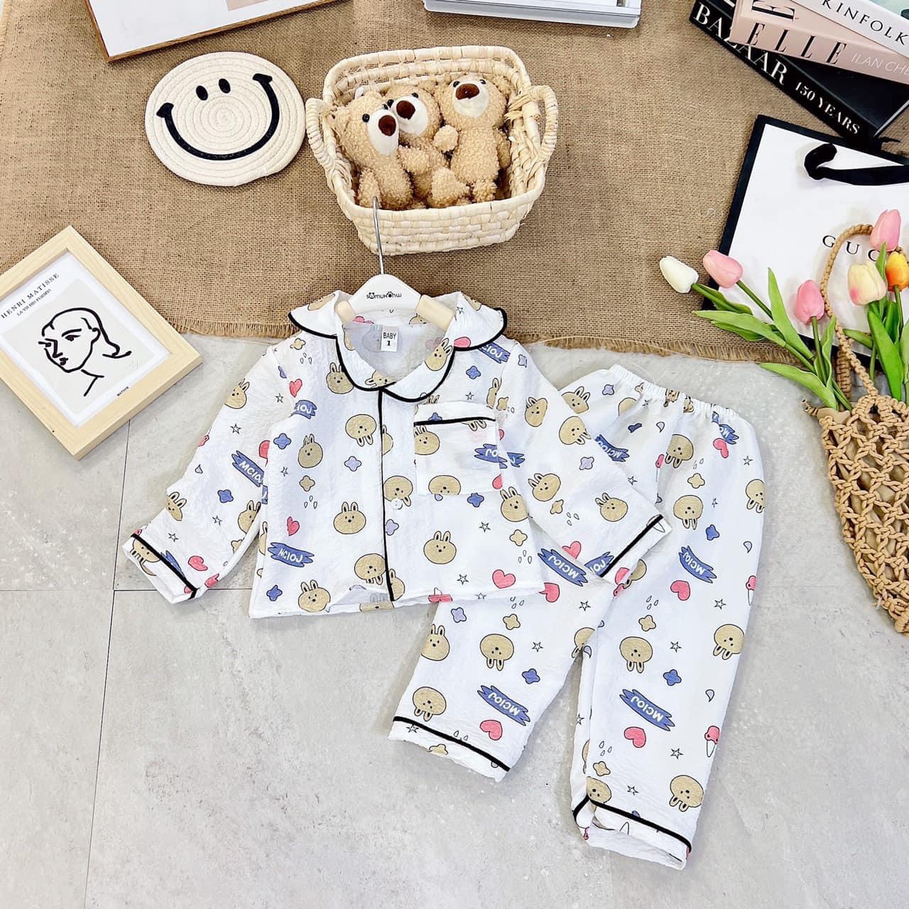 bộ pijama cho bé siêu dễ thương