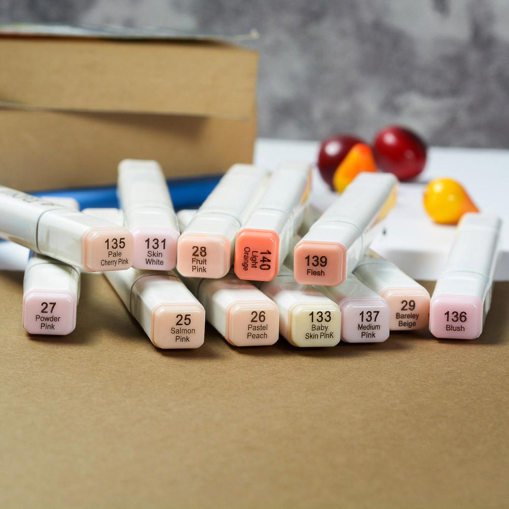 Bộ bút màu Marker Touchliit 6 - set 12 màu da