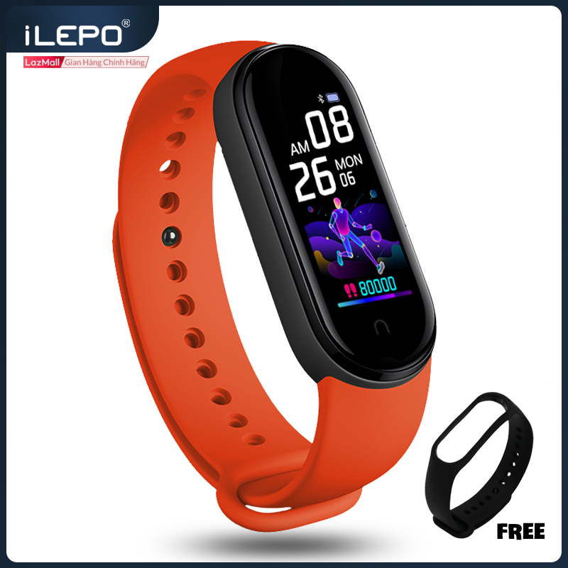 Đồng hồ thông minh, vòng đeo tay thông minh, Miband 5 bảo vệ sức khỏe, siêu hiện đại và tiện lợi, chống nước, tặng kèm dây đeo, bảo hành 12 tháng M4A