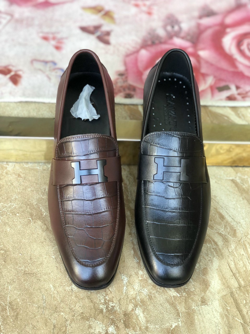 Giày lười nam công sở da bò cao cấp