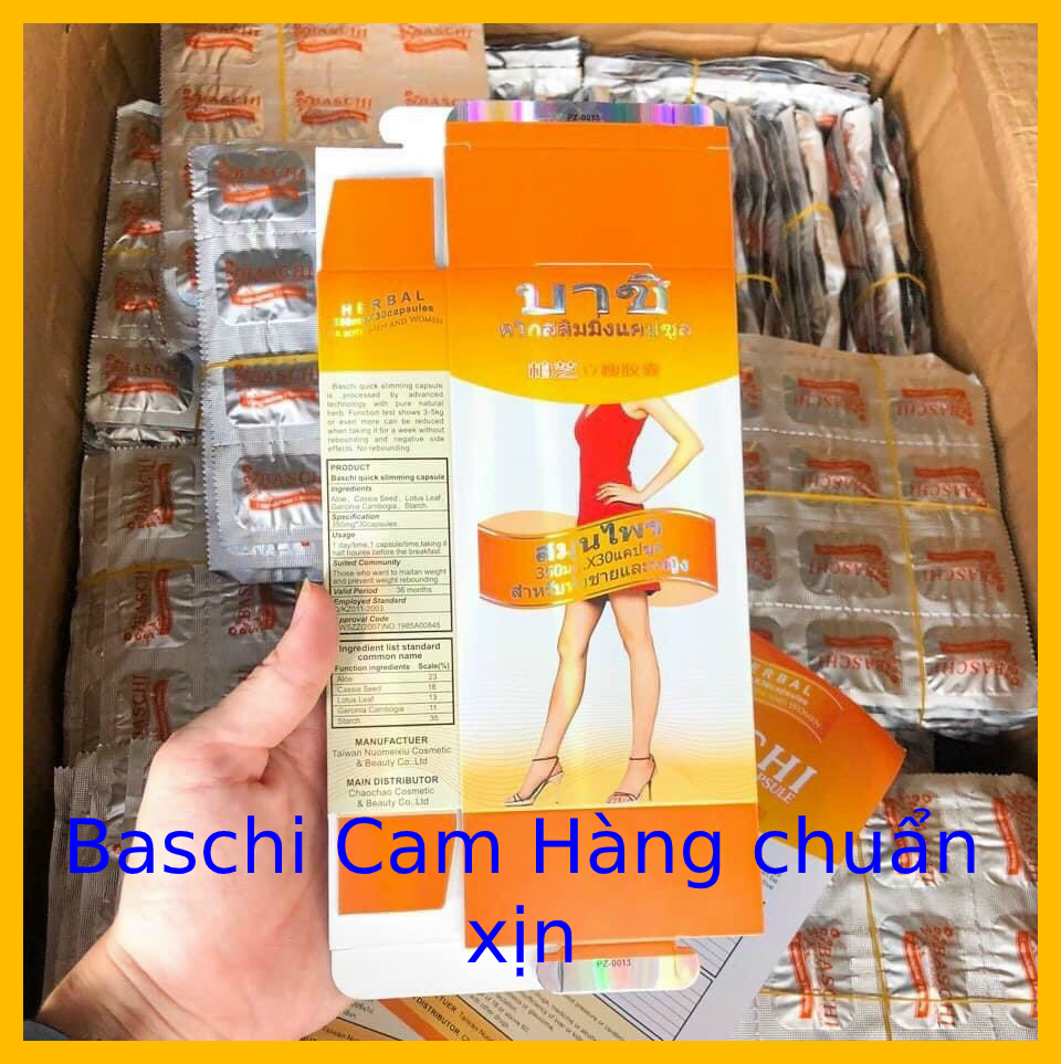 Giảm cân Baschi cam Hộp giấy 30v - Chuẩn Xịn