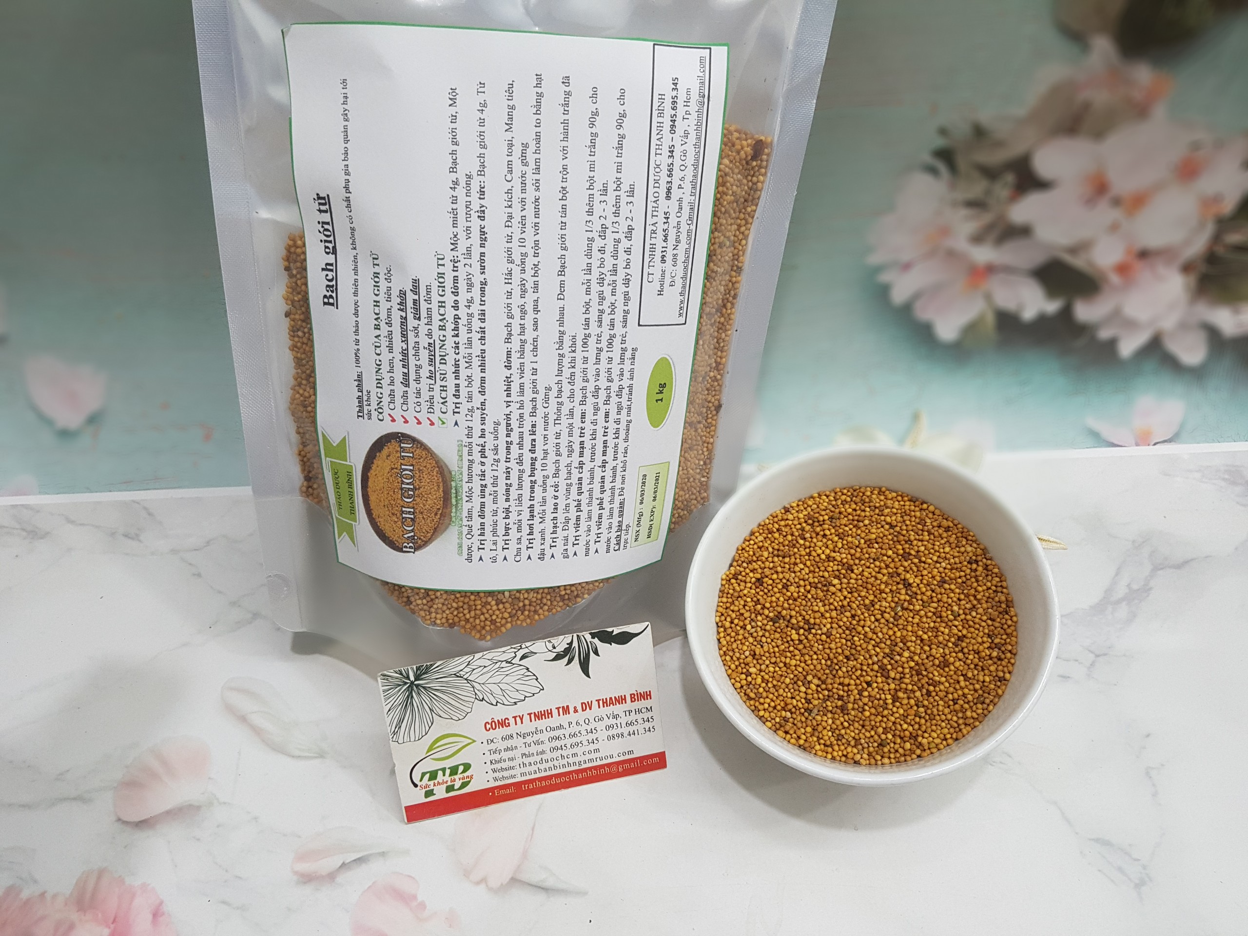 Bạch Giới Tử 1KG Khô - Dược Liệu Thanh Bình