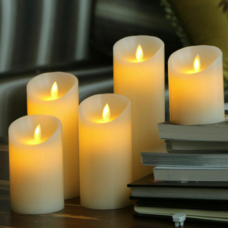 Nến điện tử trang trí đèn Led hiệu ứng bập bùng