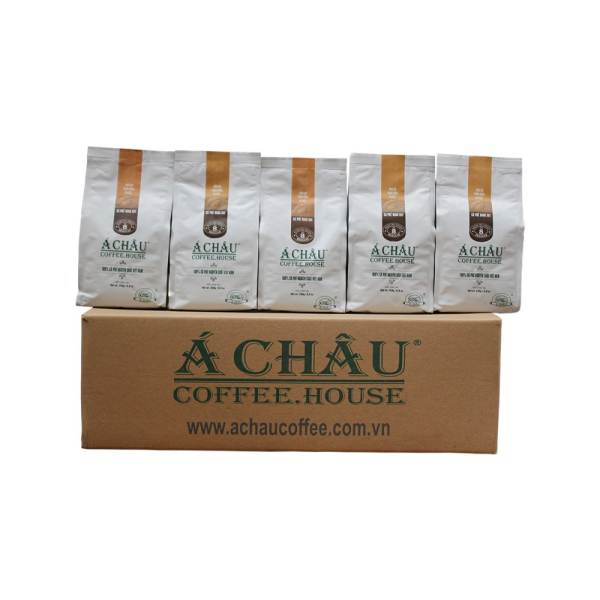 Thùng 20 túi Cà phê rang xay Số 8 Regular A Chau Coffee Gu Thuần Việt (Trắng)