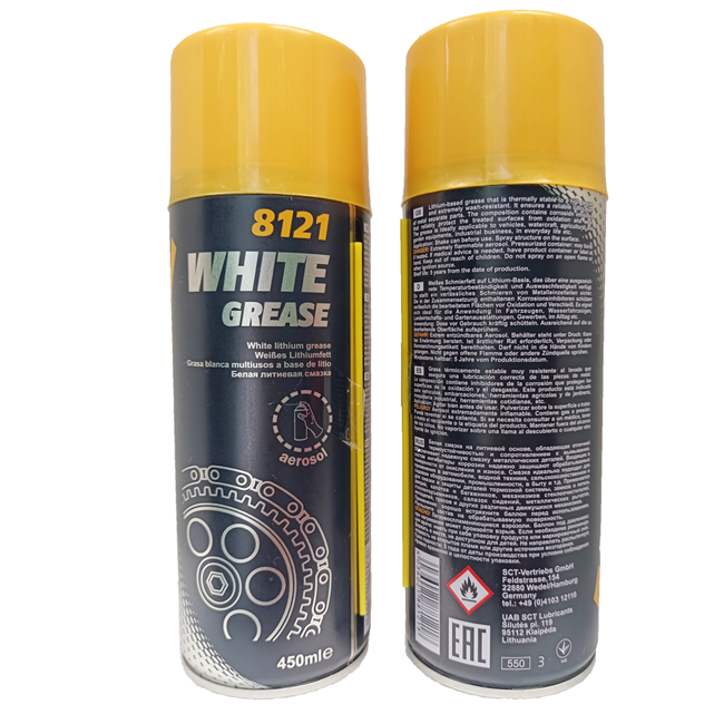 DẦU NHỚT -  MỞ BÒ TRẮNG CỦA ĐỨC  MANNOL 8121 WHITE GREASE ( 450ML )
