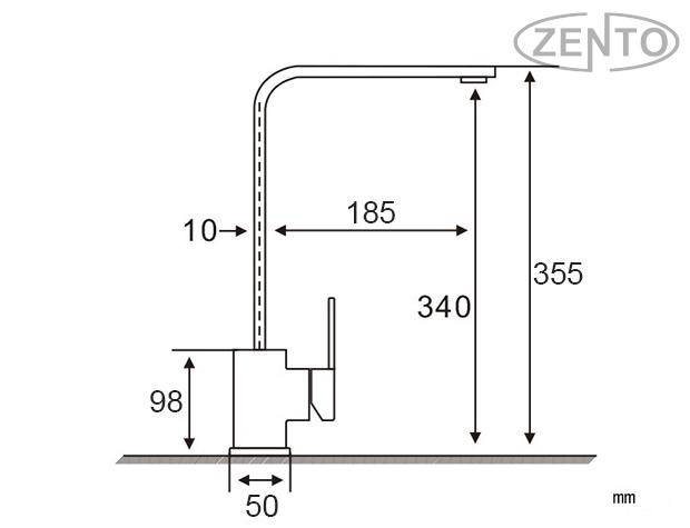 VÒI RỬA BẮT NÓNG LẠNH ZENTO ZT2396