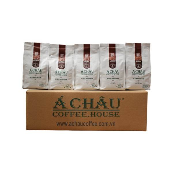 Thùng 20 túi Cà phê rang xay Số 7 CLassic A Chau Coffee Gu Thuần Việt (Trắng)