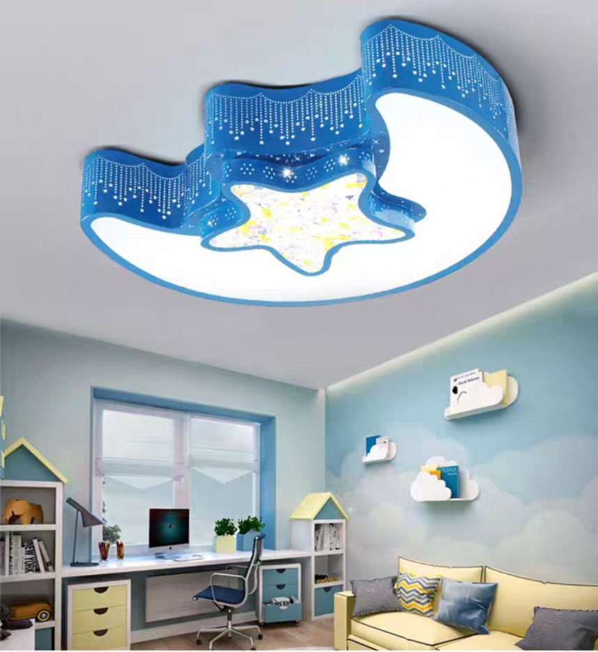 Đèn ốp trần trang trí trăng sao
