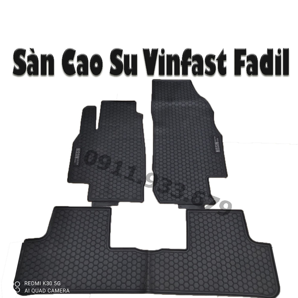 HCM_Thảm Lót Sàn Cao Su Xe Fadil 2018 2019 2020 2021 Màu Đen, Cao Su Đúc, Không Mùi, Vừa Form Xe, Dễ Vệ Sinh Và Lắp Đặt