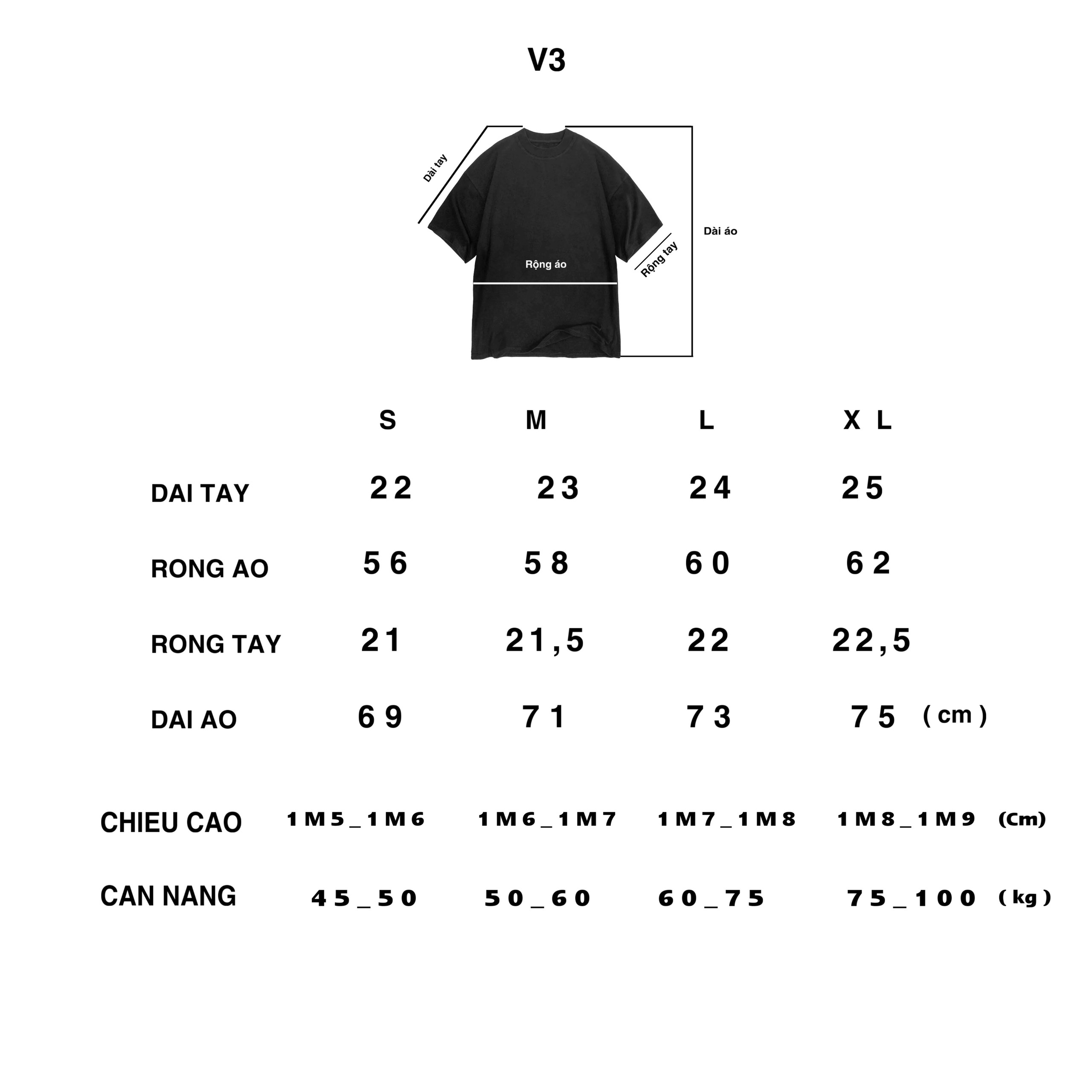TUNUSCLO ÁO thun OVERSIZE UNISEX CHẤT LIỆU CAO CẤP / ĐEN