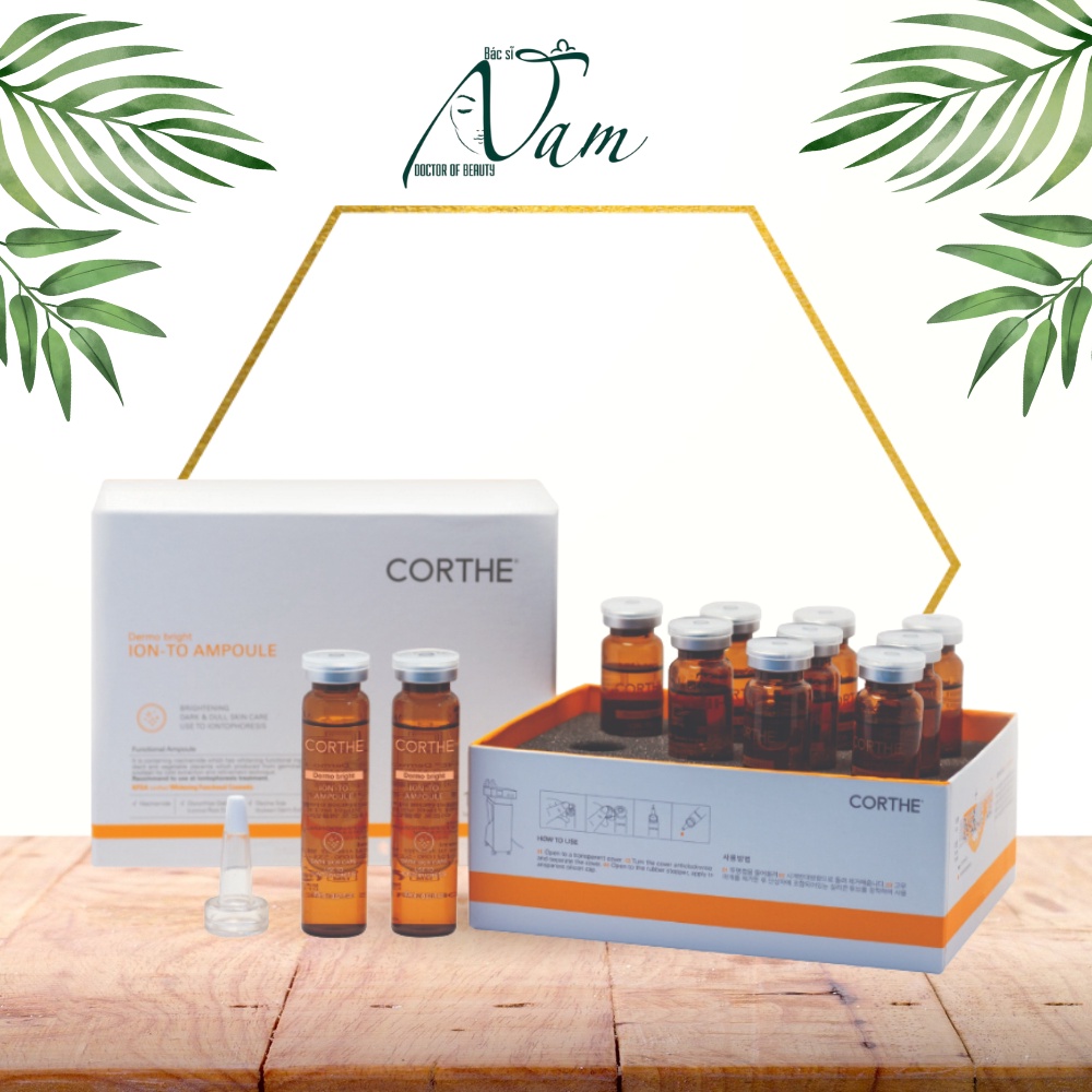 Corthe Dermo Bright Ion-To Ampoule - Serum trắng da