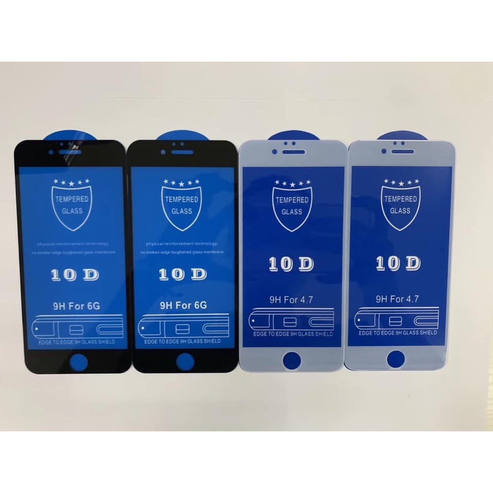 Cường Lực IP  Full màn 10D - Cường lực ip (tặng khách giấy lau Khô - Ướt)